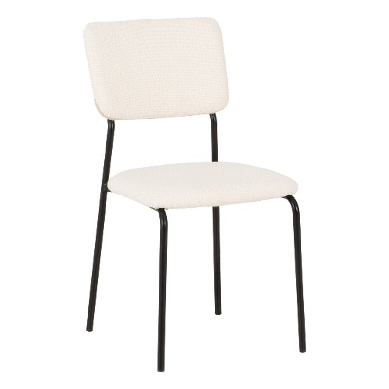 Set of 4 Sheldon Boucle Fabric Chairs - Seconique