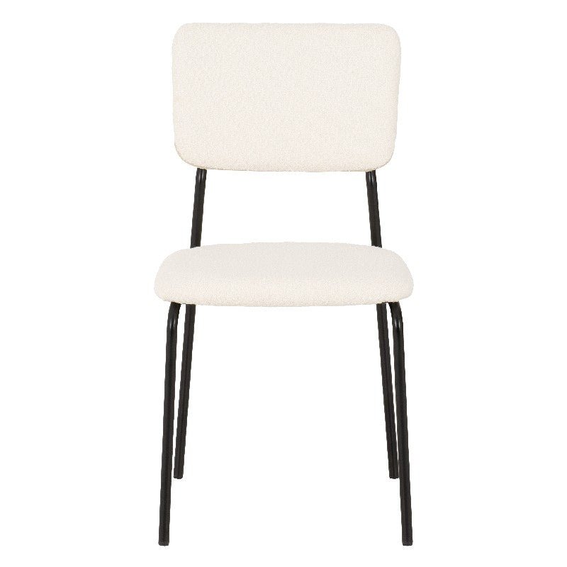 Set of 4 Sheldon Boucle Fabric Chairs - Seconique