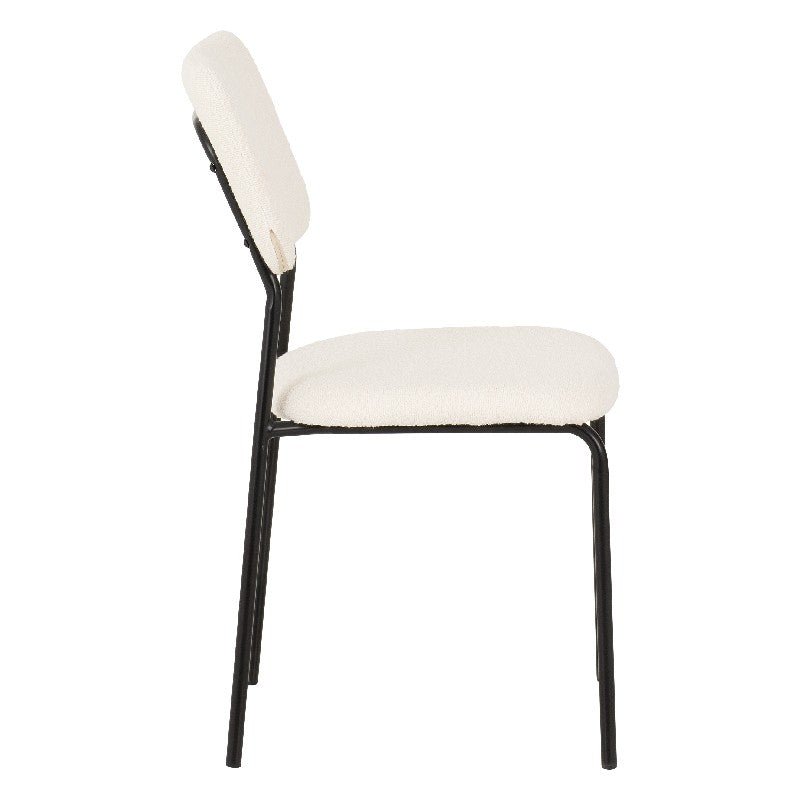 Set of 4 Sheldon Boucle Fabric Chairs - Seconique