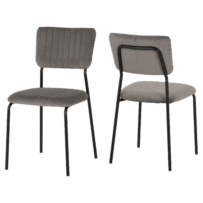 Set of 4 Sheldon Velvet Chairs - Seconique