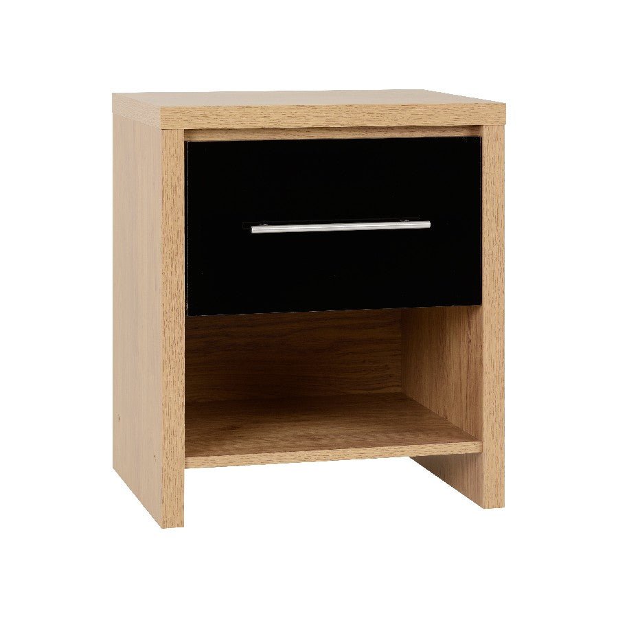 Seville 1 Drawer Bedside Cabinet - Seconique