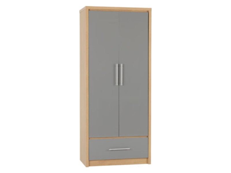 Seville 2 Door 1 Drawer Wardrobe - Seconique
