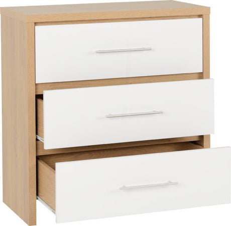 Seville 3 Drawer Chest - Seconique