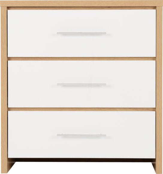 Seville 3 Drawer Chest - Seconique