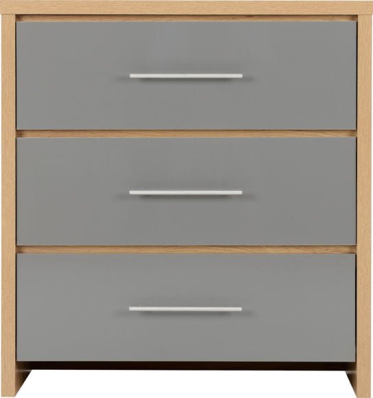 Seville 3 Drawer Chest - Seconique
