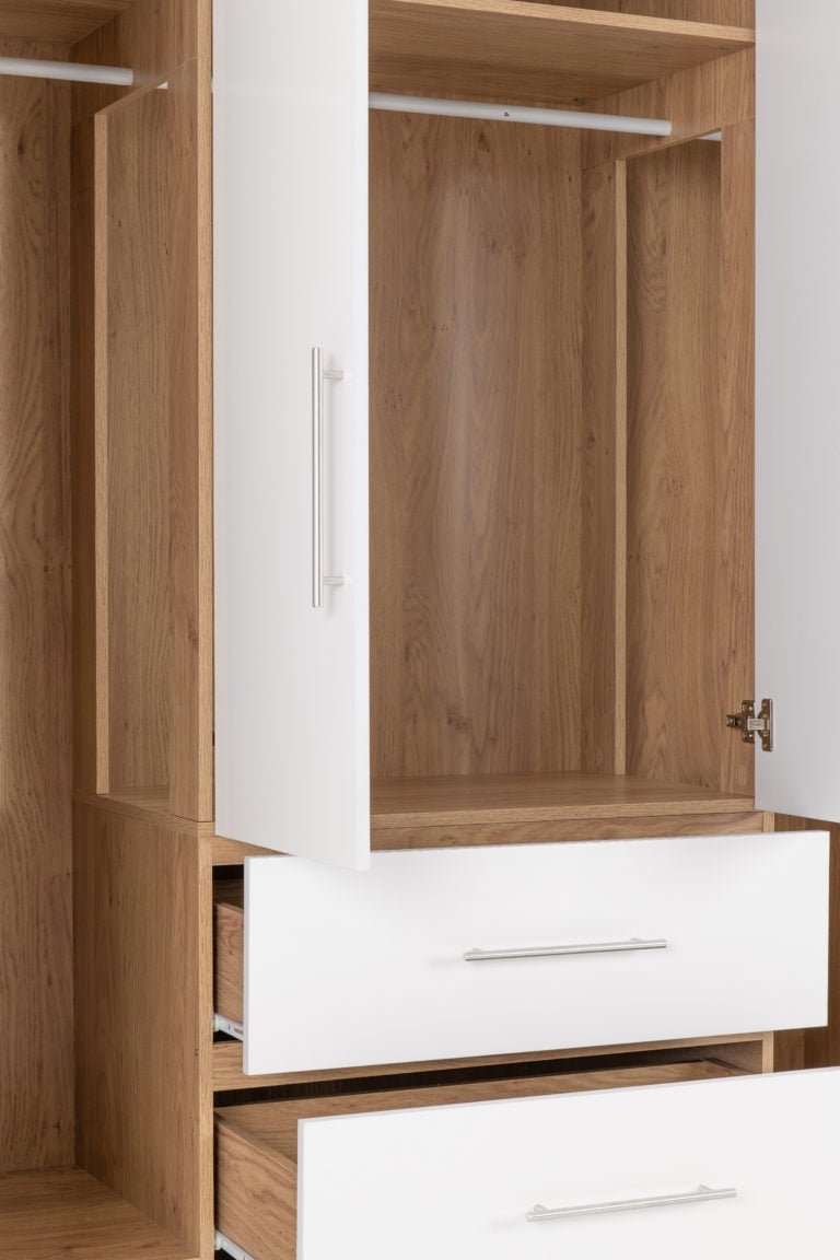 Seville 4 Door 2 Drawer Wardrobe - Seconique