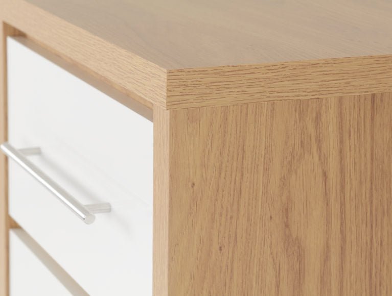 Seville 5 Drawer Narrow Tallboy Chest - Seconique
