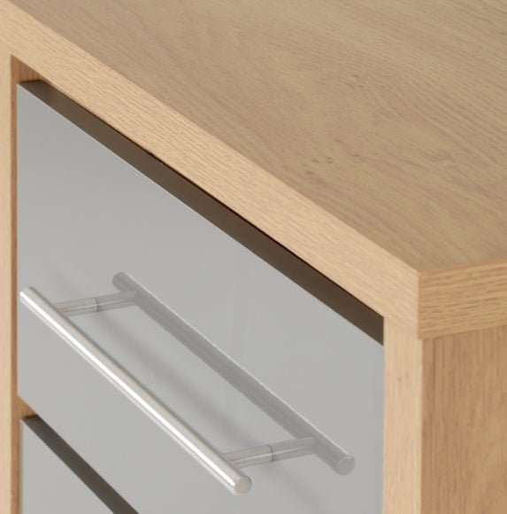 Seville 5 Drawer Narrow Tallboy Chest - Seconique