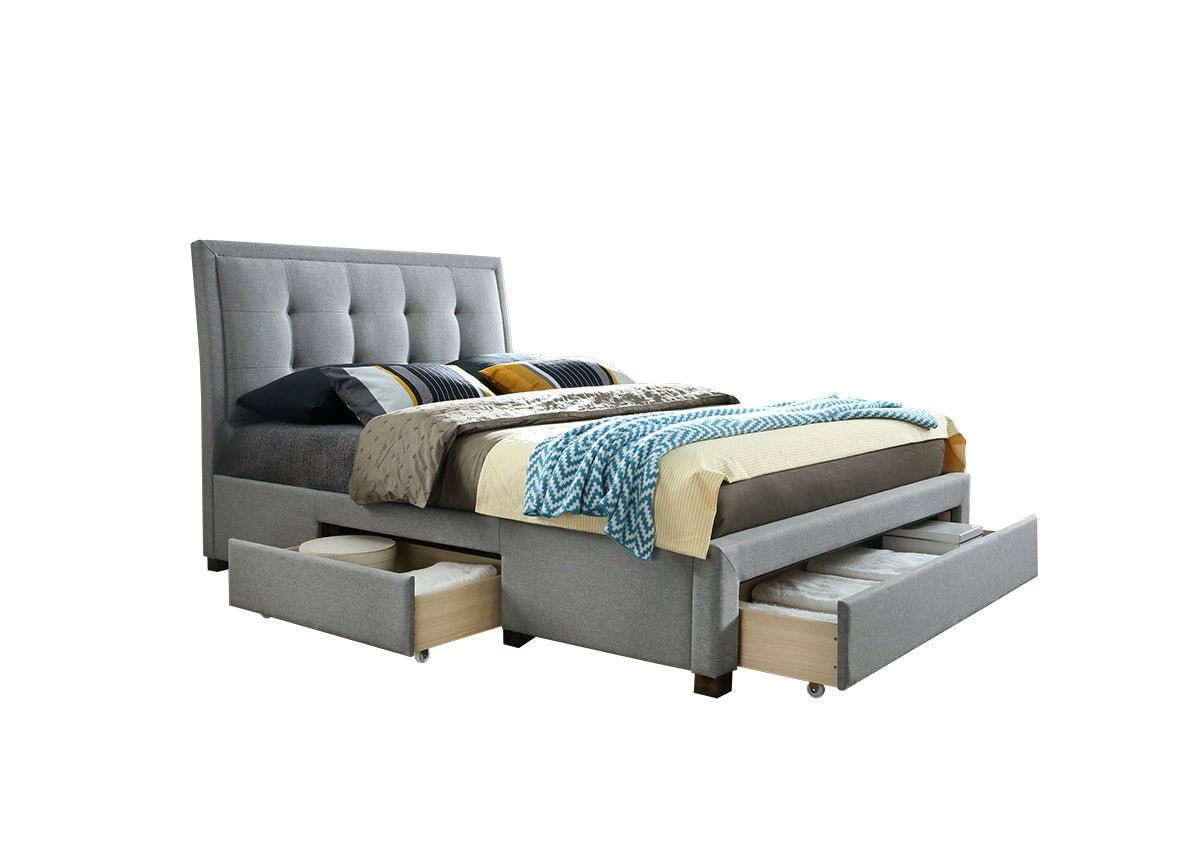 Shelby Fabric Storage Bed Frame - Birlea