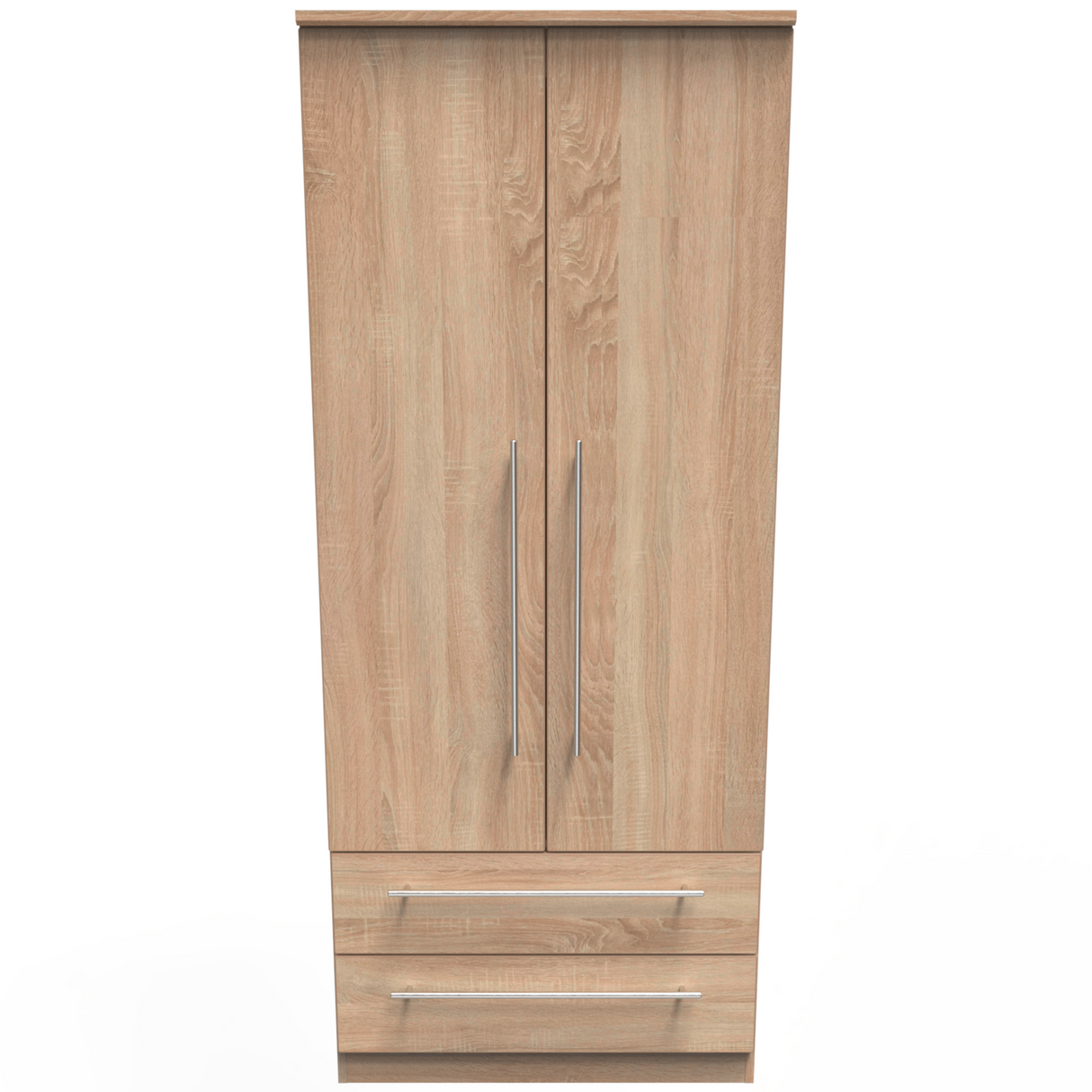 Sherwood 2 Door 2 Drawer Wardrobe - Welcome Furniture