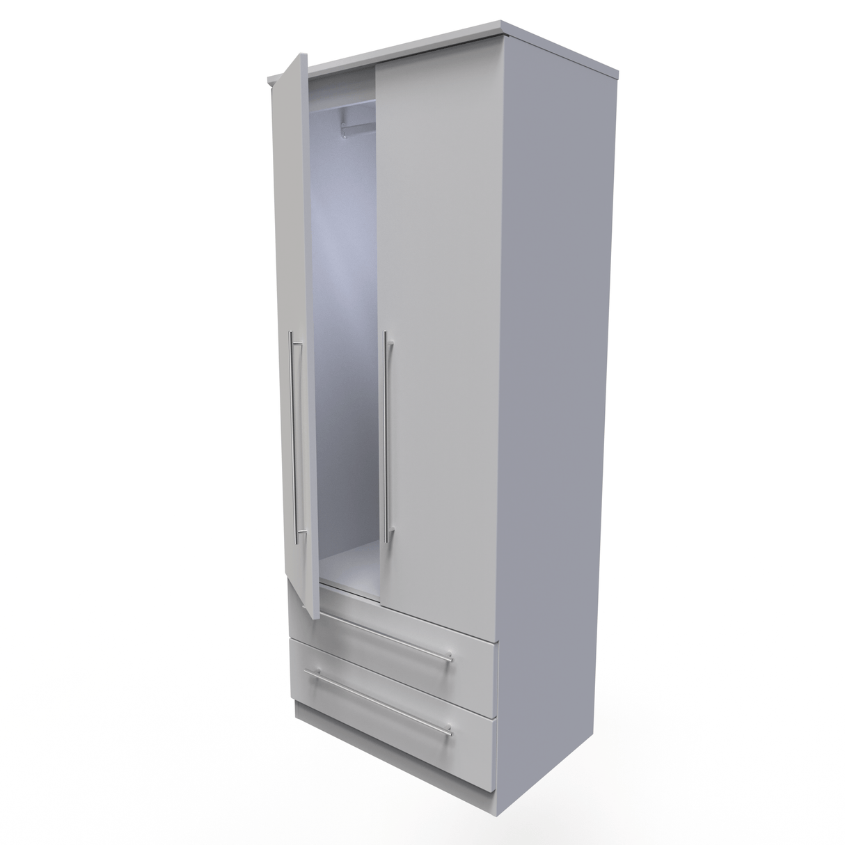 Sherwood 2 Door 2 Drawer Wardrobe - Welcome Furniture