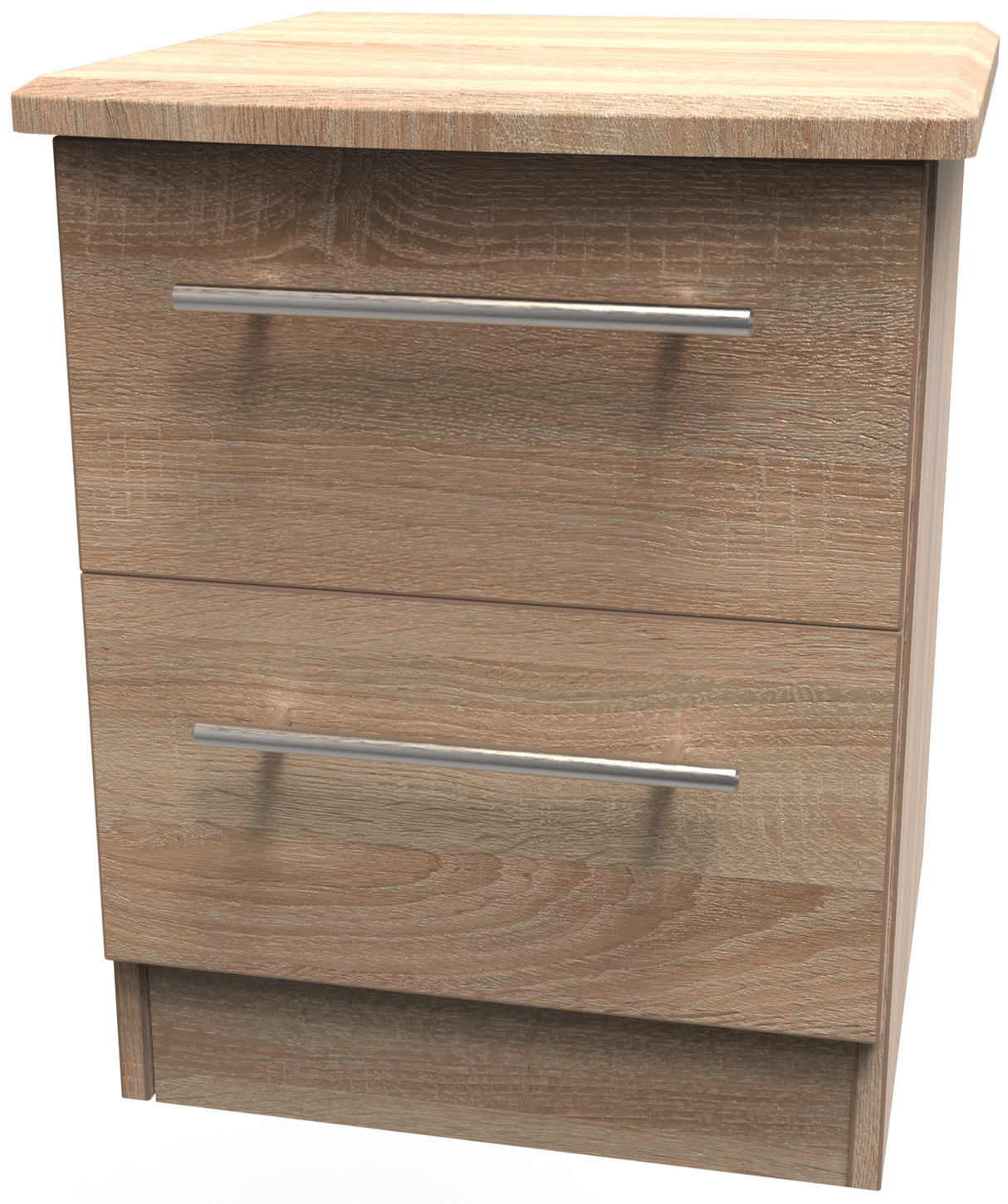 Sherwood 2 Drawer Bedside Cabinet - Welcome Furniture