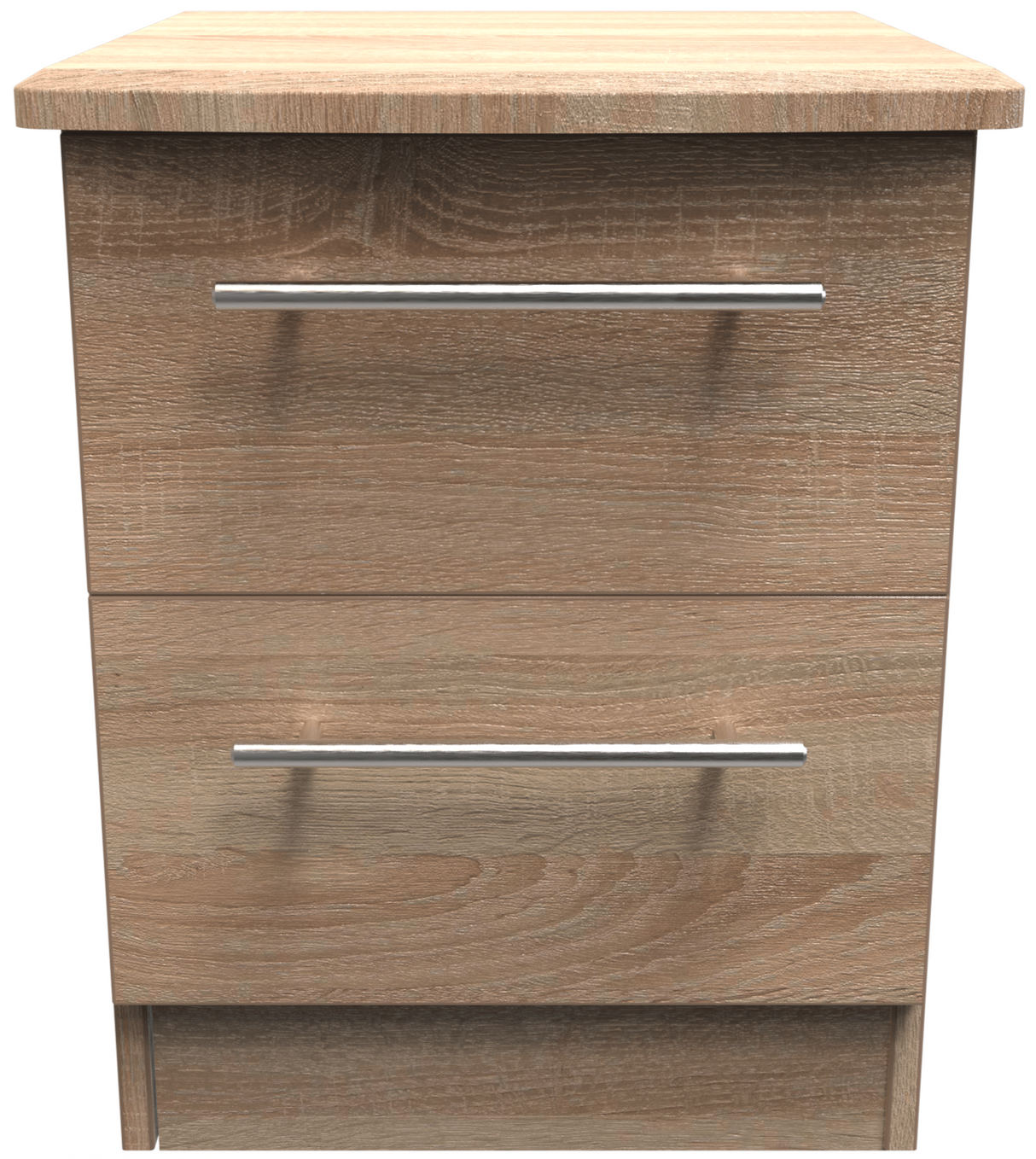 Sherwood 2 Drawer Bedside Cabinet - Welcome Furniture