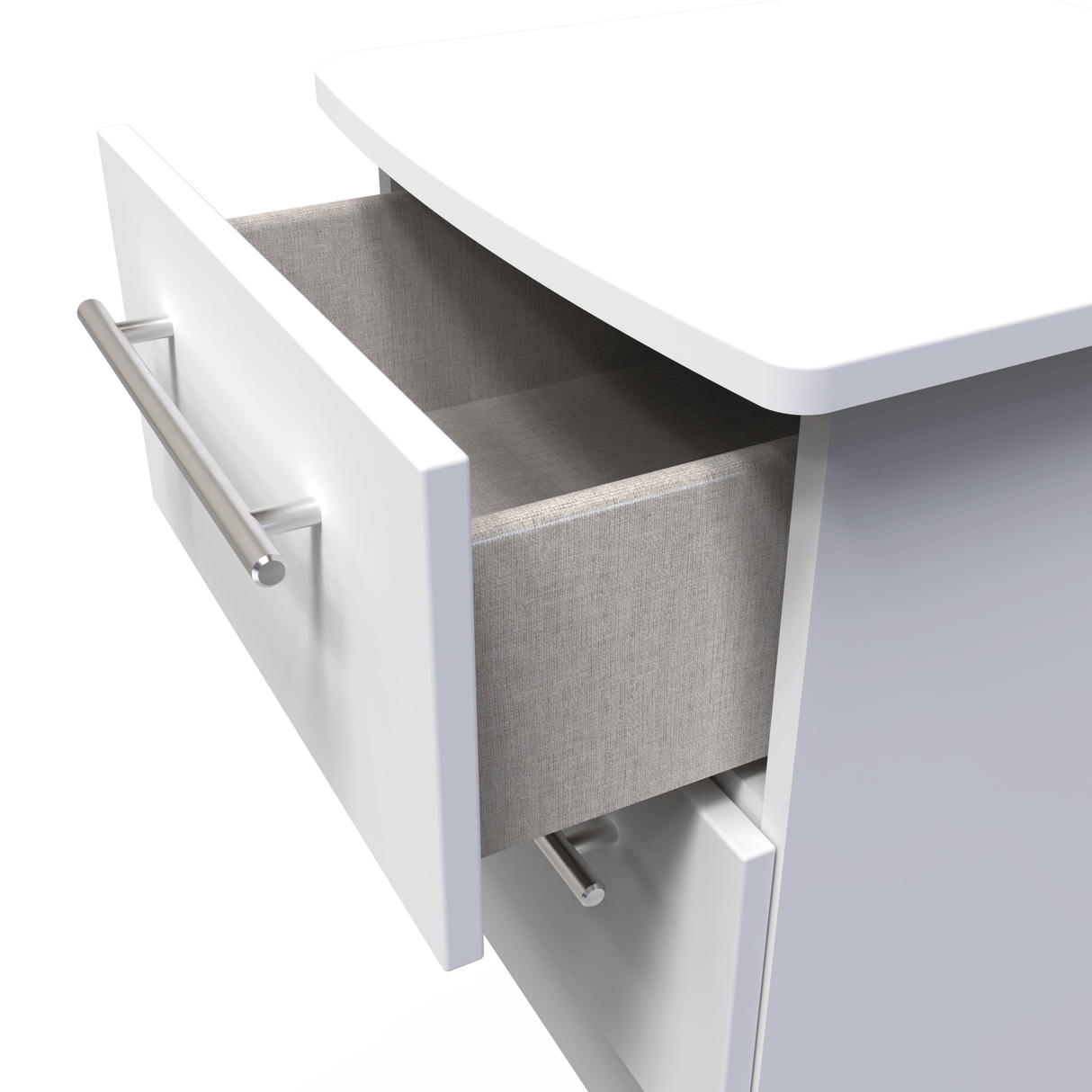 Sherwood 2 Drawer Bedside Cabinet - Welcome Furniture