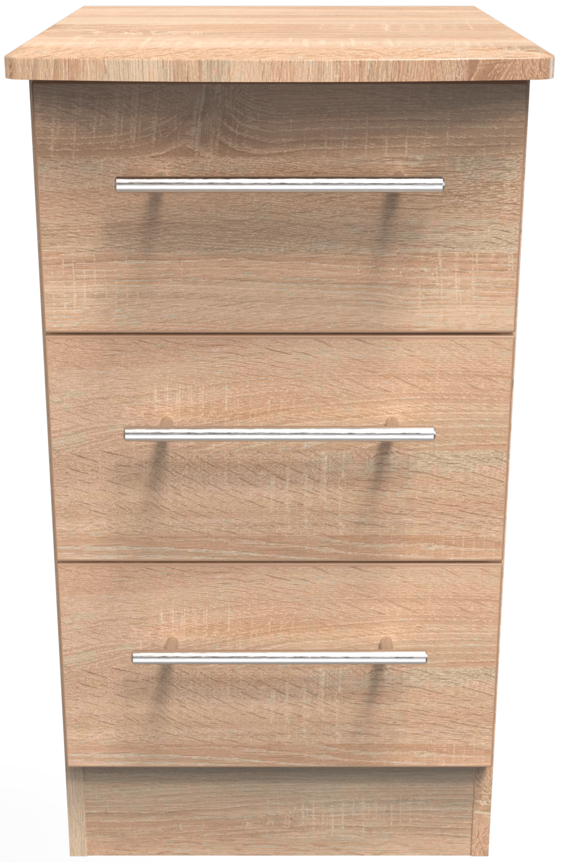 Sherwood 3 Drawer Bedside Cabinet - Welcome Furniture