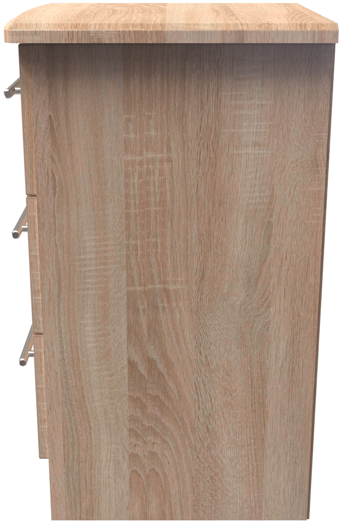 Sherwood 3 Drawer Bedside Cabinet - Welcome Furniture