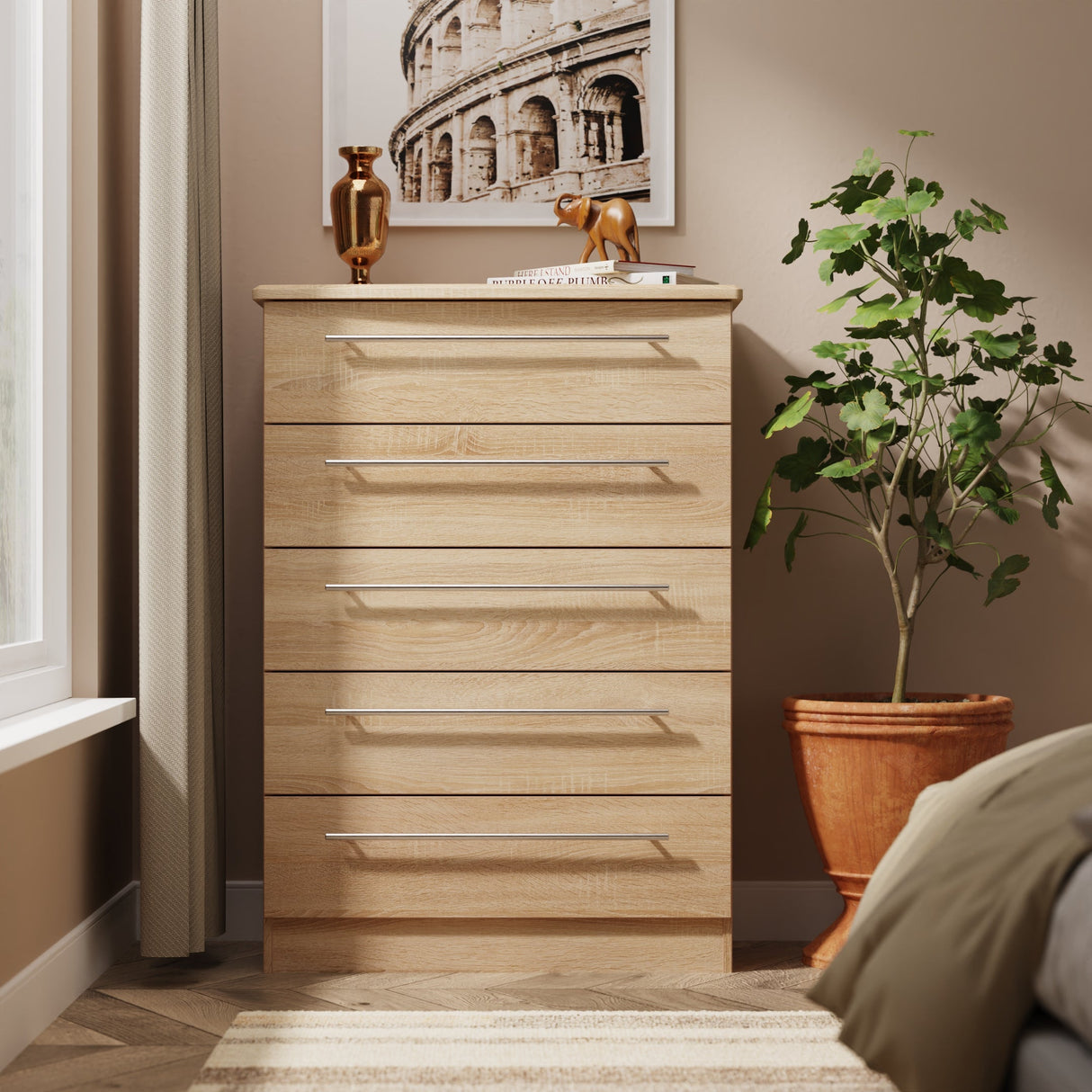 Sherwood 5 Drawer Chest - Welcome Furniture