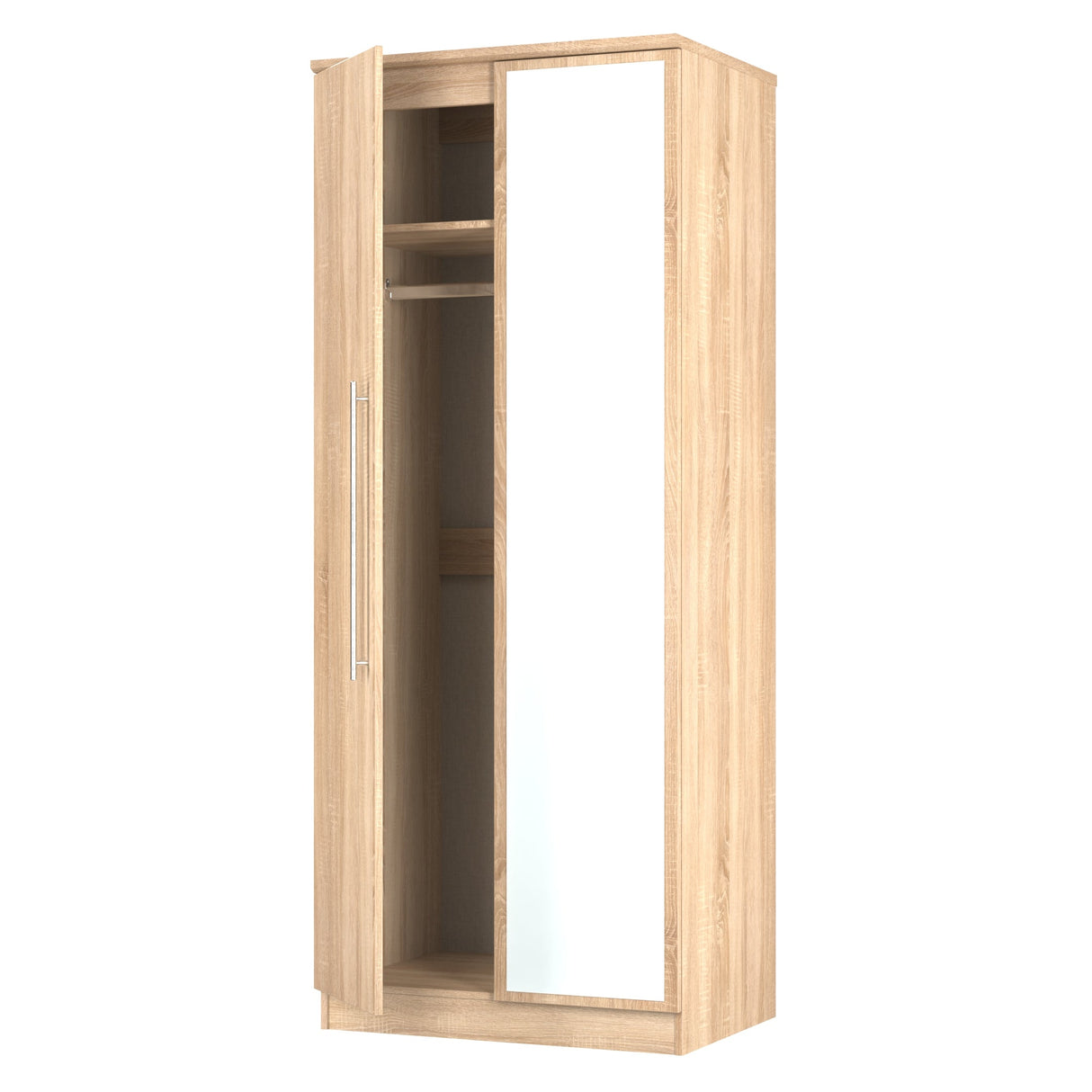 Sherwood Bardolino 2 Door Mirrored Wardrobe - Welcome Furniture