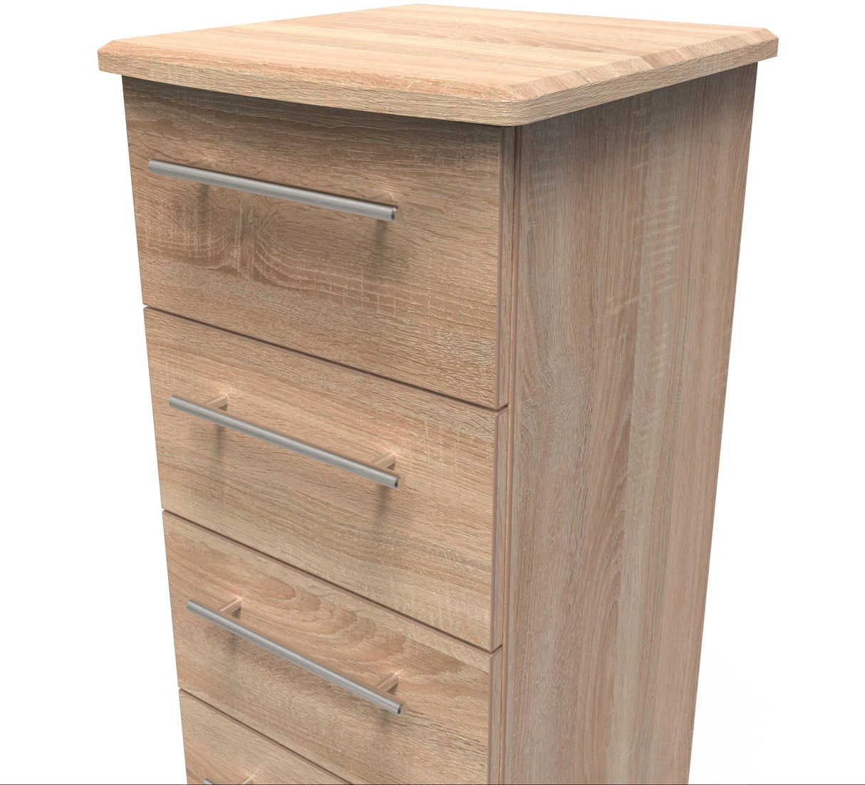 Sherwood Bardolino 4 Drawer Bedside Cabinet - Welcome Furniture