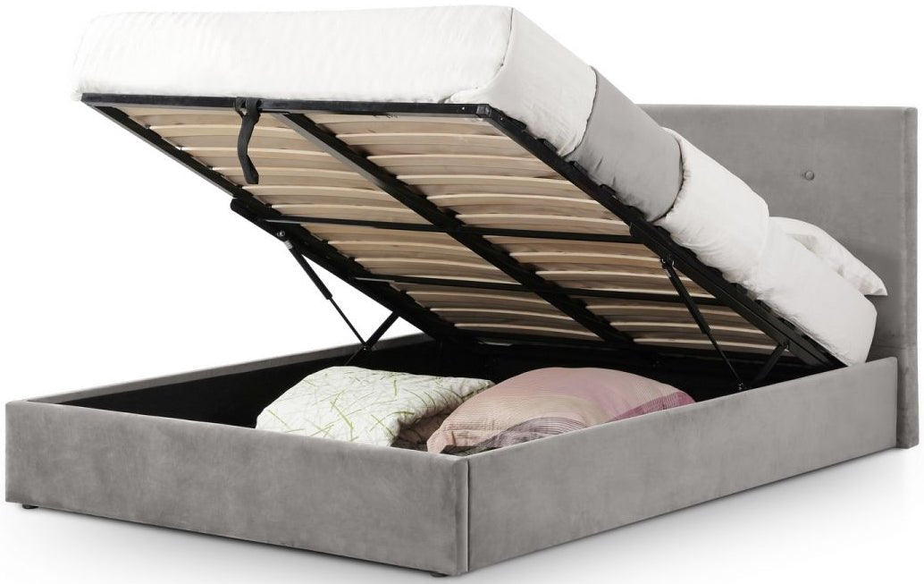 Shoreditch Lift - Up Velvet Ottoman Bed Frame - Julian Bowen