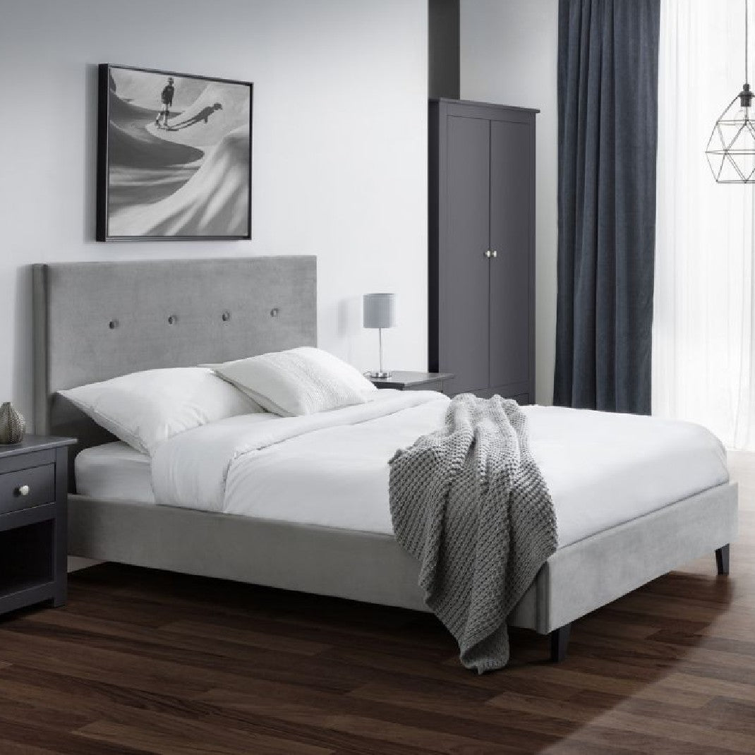 Shoreditch Lift - Up Velvet Ottoman Bed Frame - Julian Bowen