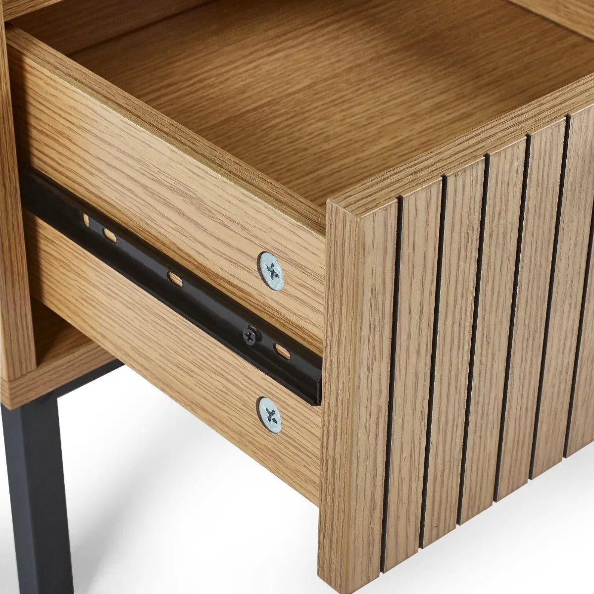 Sia 1 Drawer Side Table - Julian Bowen