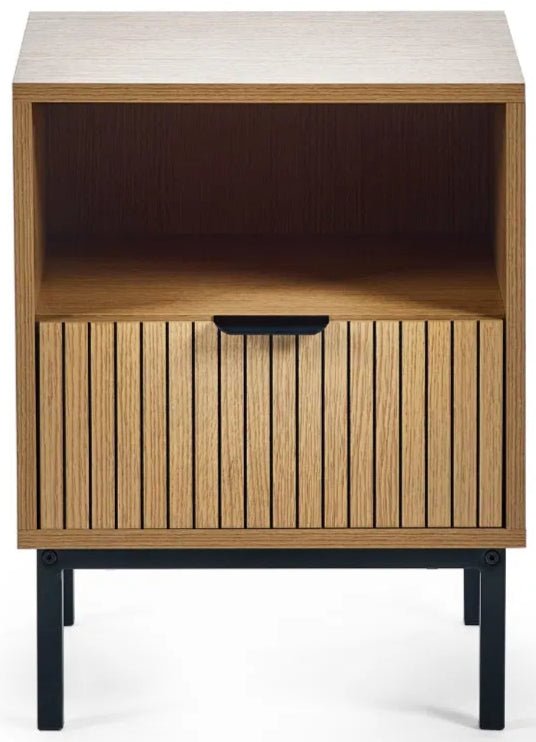 Sia 1 Drawer Side Table - Julian Bowen