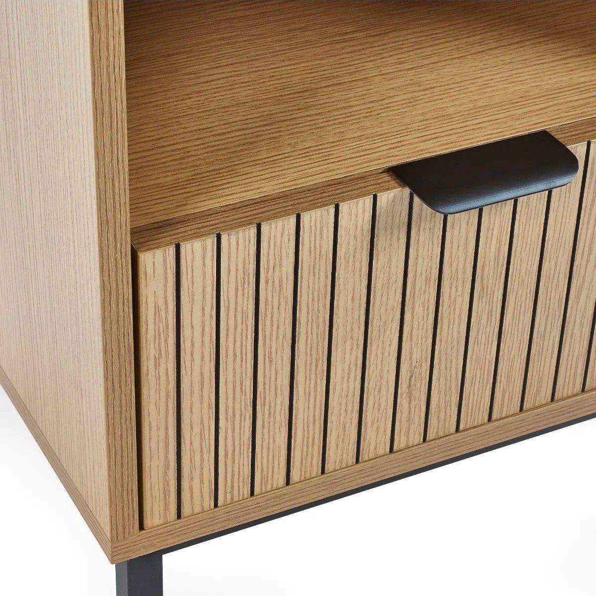 Sia 1 Drawer Side Table - Julian Bowen