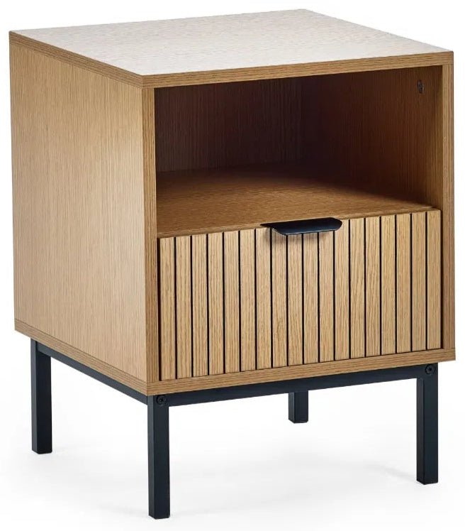 Sia 1 Drawer Side Table - Julian Bowen