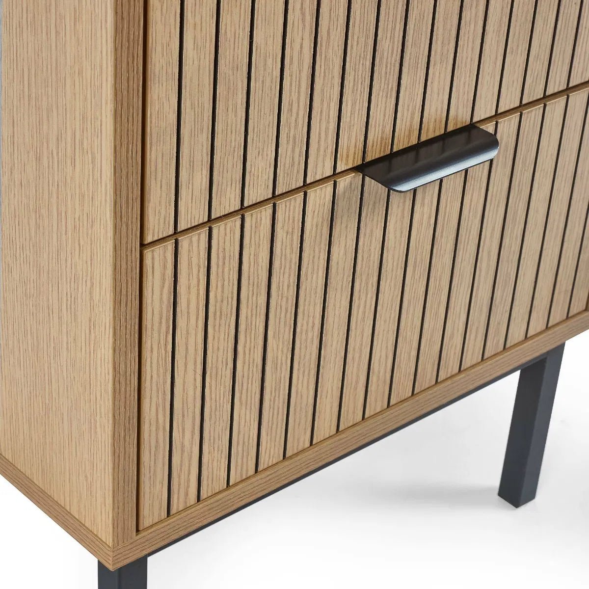 Sia 2 Drawer Bedside Table - Julian Bowen