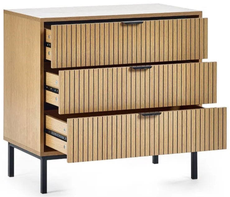 Sia 3 Drawer Chest - Julian Bowen