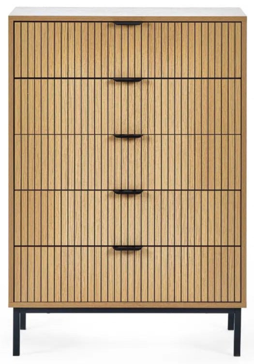 Sia 5 Drawer Chest - Julian Bowen