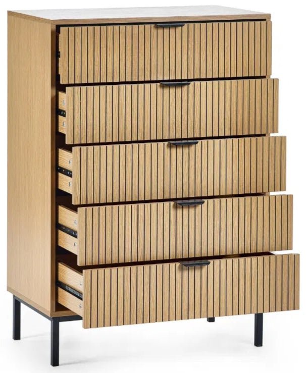 Sia 5 Drawer Chest - Julian Bowen