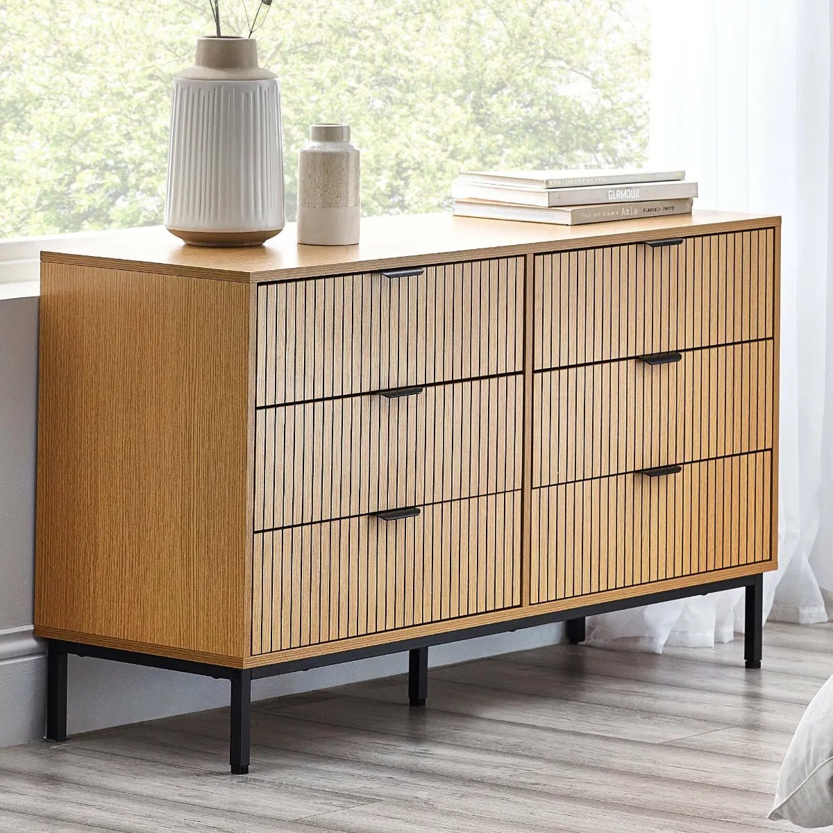 Sia 6 Drawer Chest - Julian Bowen