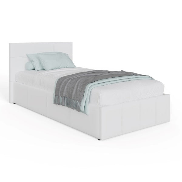 Side Lift Ottoman Bed Faux Leather - GFW