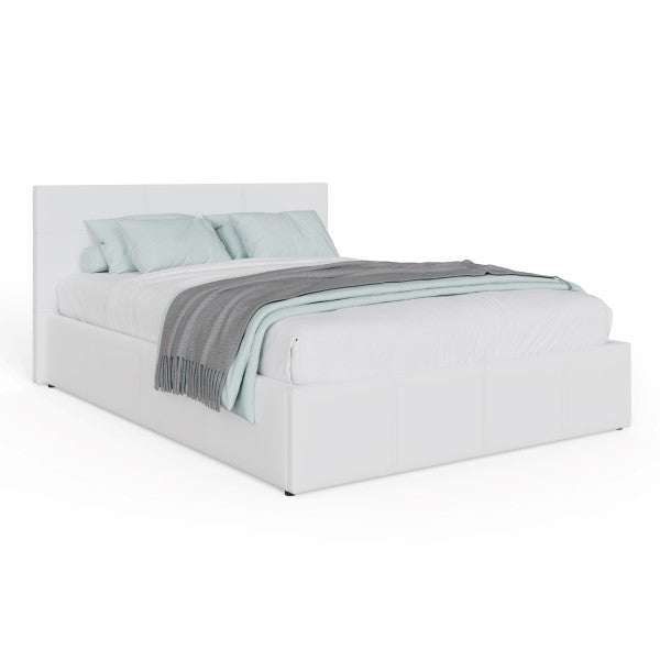 Side Lift Ottoman Bed Faux Leather - GFW