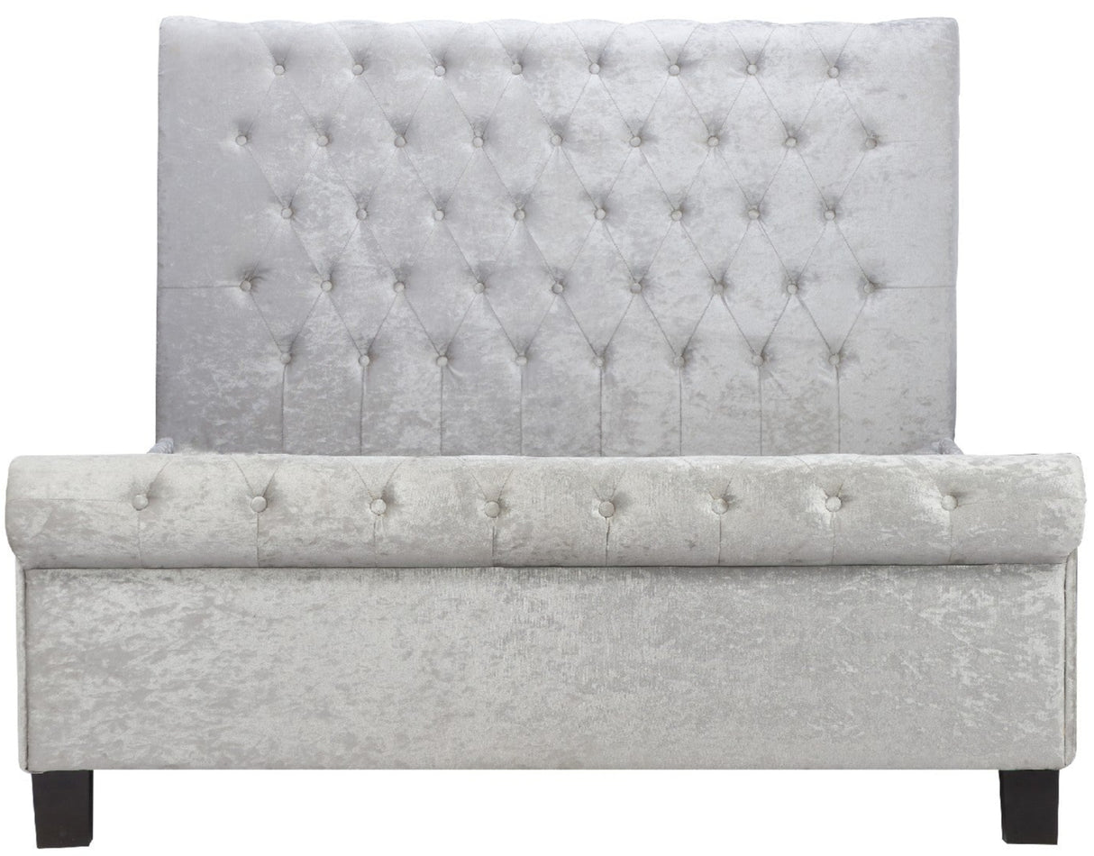 Sienna Crushed Velvet Bed Frame (4'6" Double) - Birlea