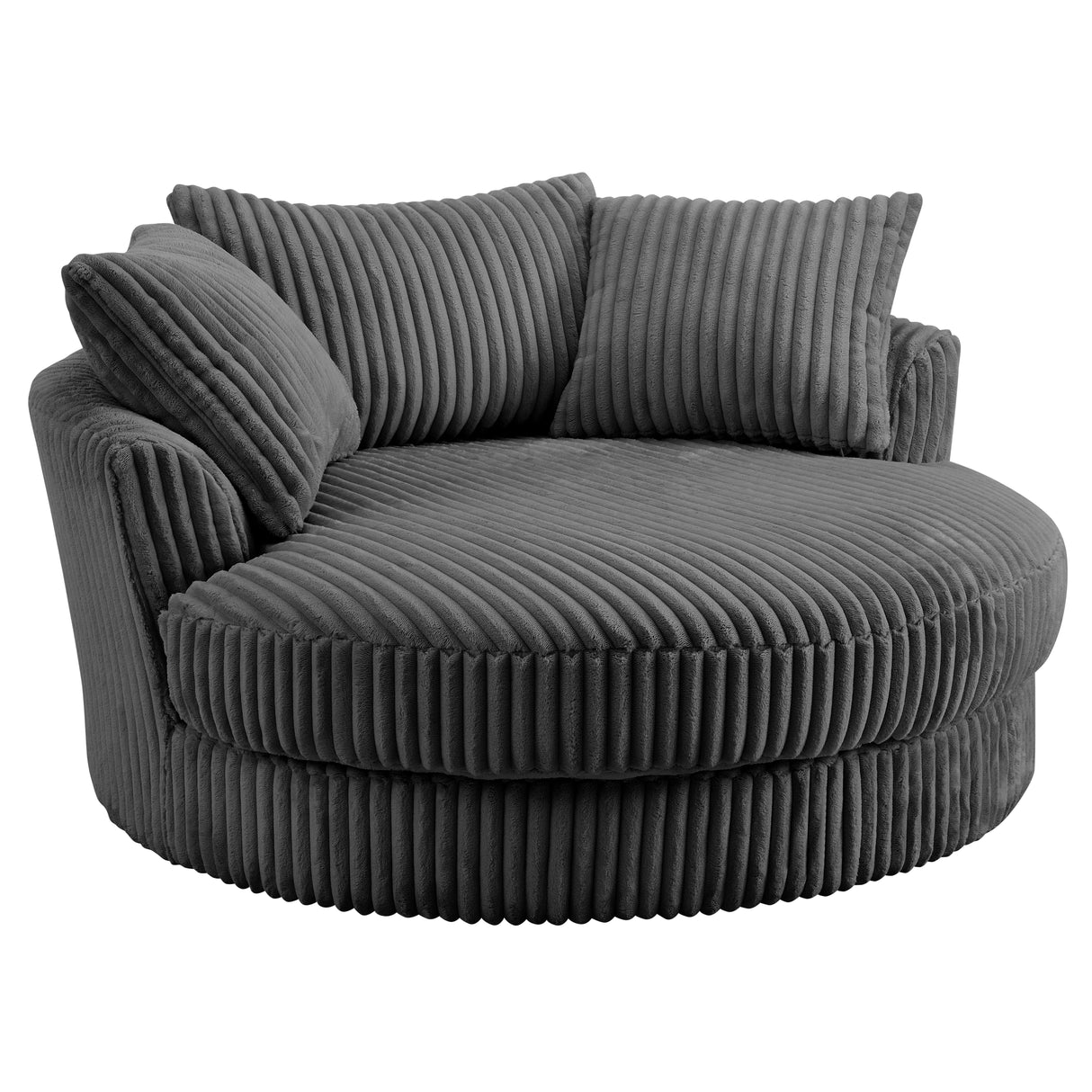 Skye Teddy Round Swivel Loveseat - TGC