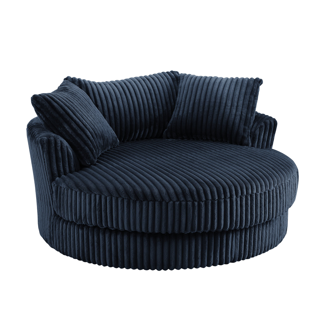 Skye Teddy Round Swivel Loveseat - TGC