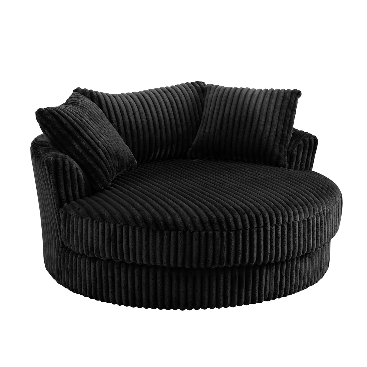 Skye Teddy Round Swivel Loveseat - TGC