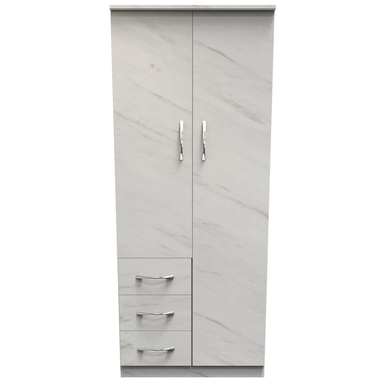 Avon 3 Drawer 2 Door Double Combination Wardrobe