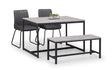 Soho Dining Set with Staten Bench - Julian Bowen