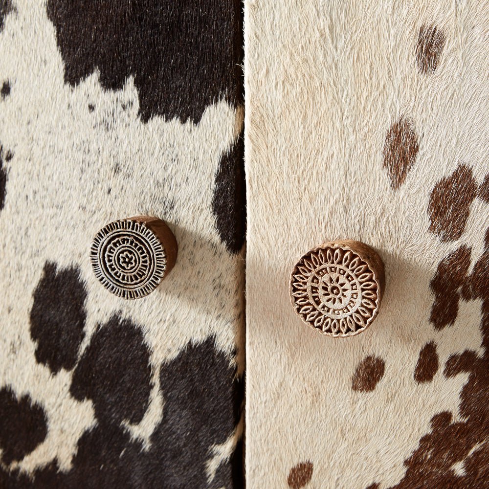 Sorio Reclaimed Wood and Metal 2 Door 4 Drawer Sideboard - Indian Hub