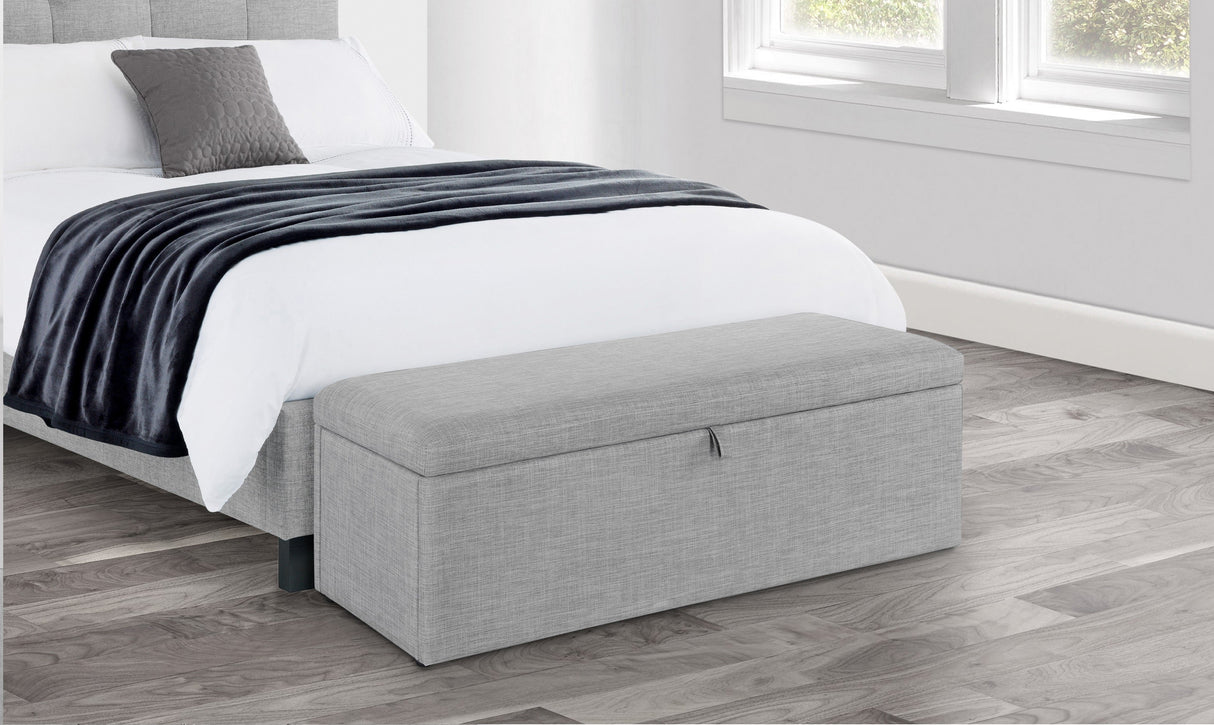 Sorrento Linen Blanket Box Bench - Julian Bowen