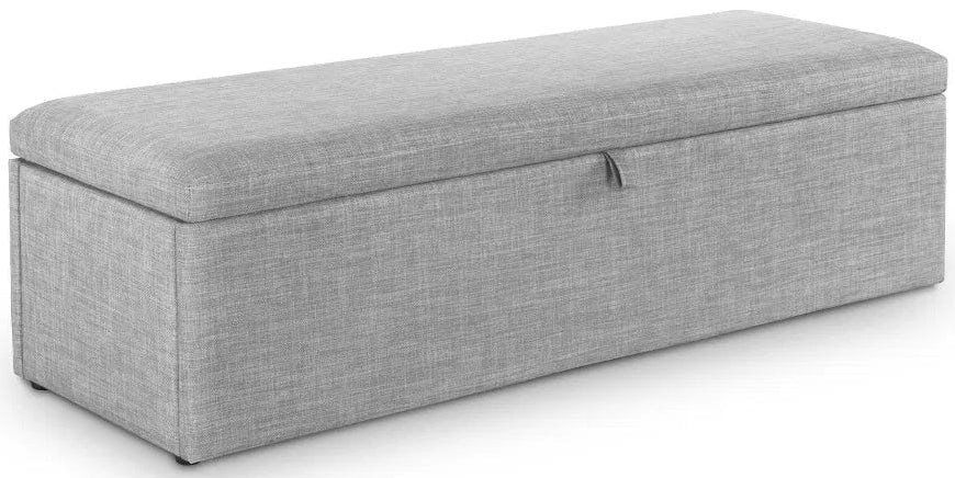 Sorrento Linen Blanket Box Bench - Julian Bowen