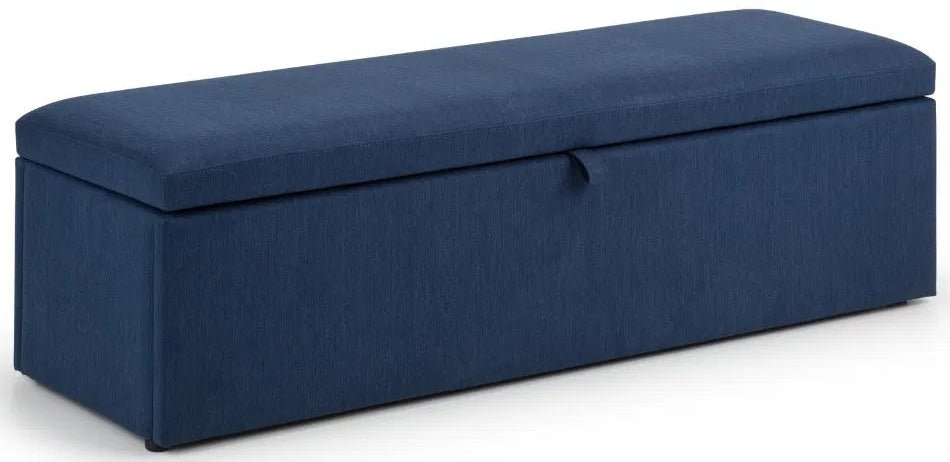 Sorrento Linen Blanket Box Bench - Julian Bowen