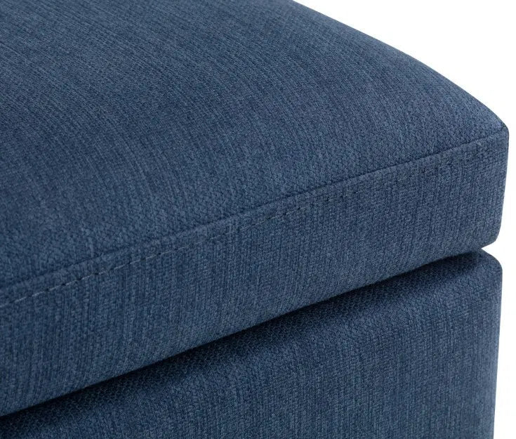 Sorrento Linen Blanket Box Bench - Julian Bowen