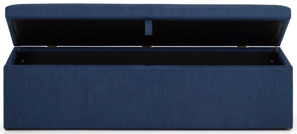 Sorrento Linen Blanket Box Bench - Julian Bowen