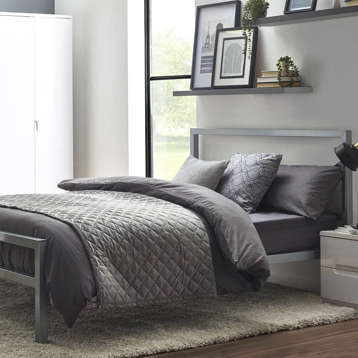 Soto Low Foot End Metal Bed Frame - Julian Bowen