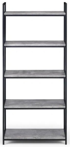 Staten Tall 5 Shelf Metal Bookcase - Julian Bowen